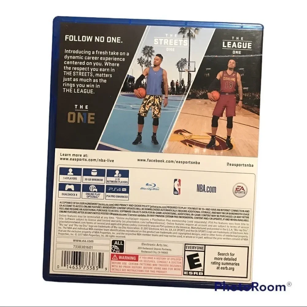 NBA Live 18 PS4 video game -The Street The League - Preowned